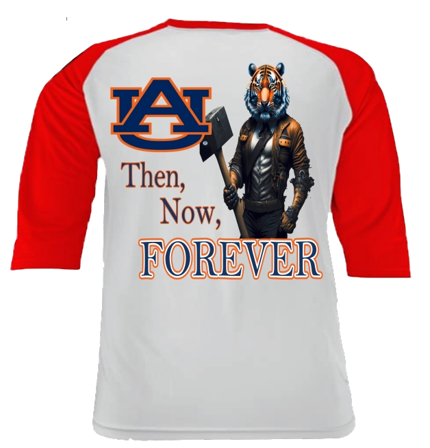School Spirit Baseball Tshirt - Auburn