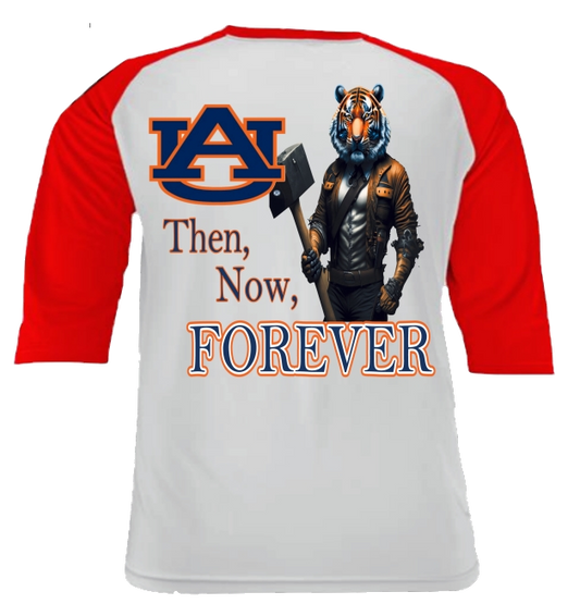 School Spirit Baseball Tshirt - Auburn