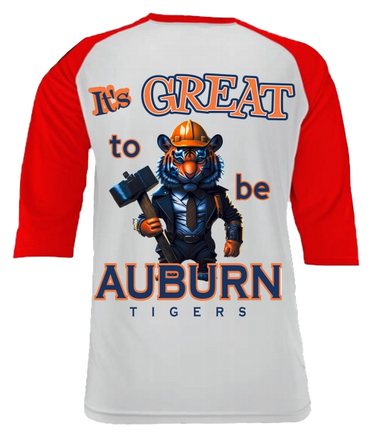 School Spirit Baseball Tshirt - Auburn 2