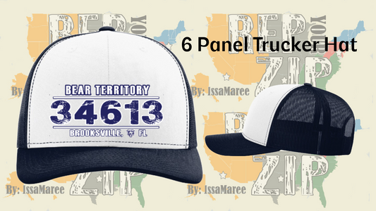 Rep Your Zip Trucker Hat "34613"