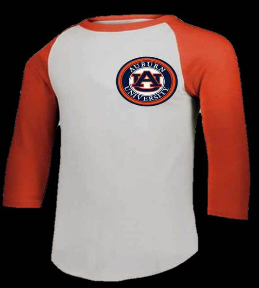 School Spirit Baseball Tshirt - Auburn 2