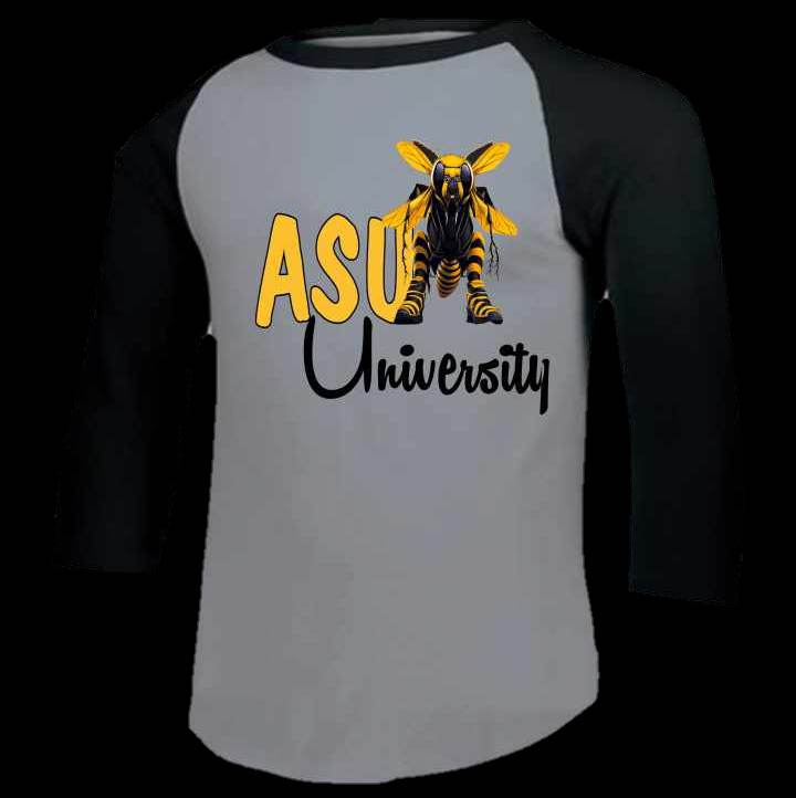 School Spirit Baseball Tshirt - ASU 1