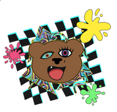 UFO - paint splatter