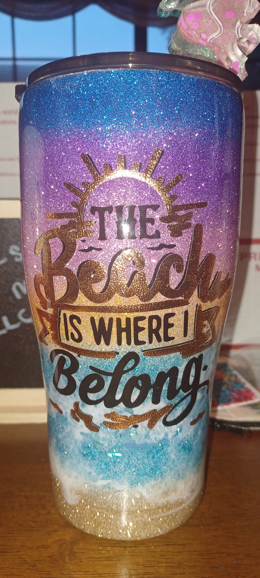 Beach Sunset tumbler