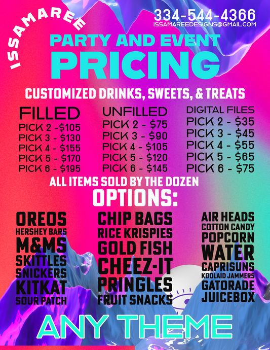 Party Favor Pricing