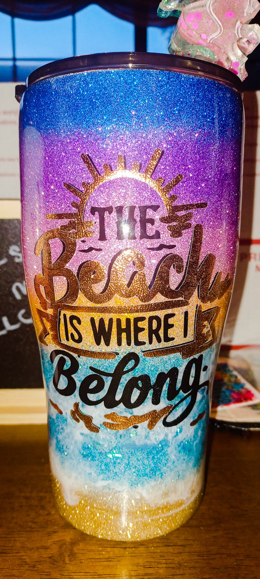 Beach Sunset tumbler