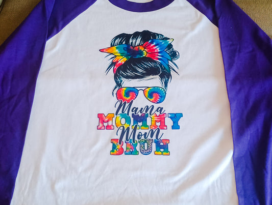 Mama Mommy Bruh B-ball Tshirt