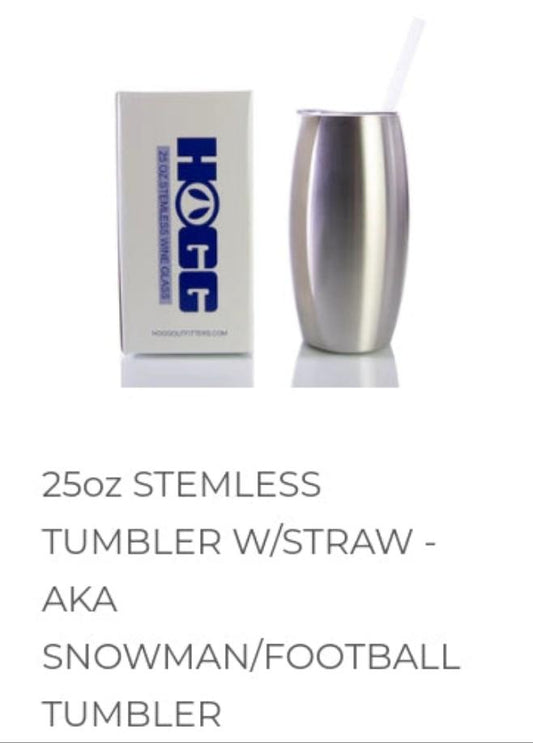 25 oz Stemless tumbler