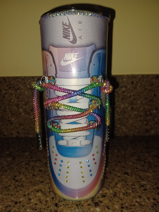 Shoe string tumbler