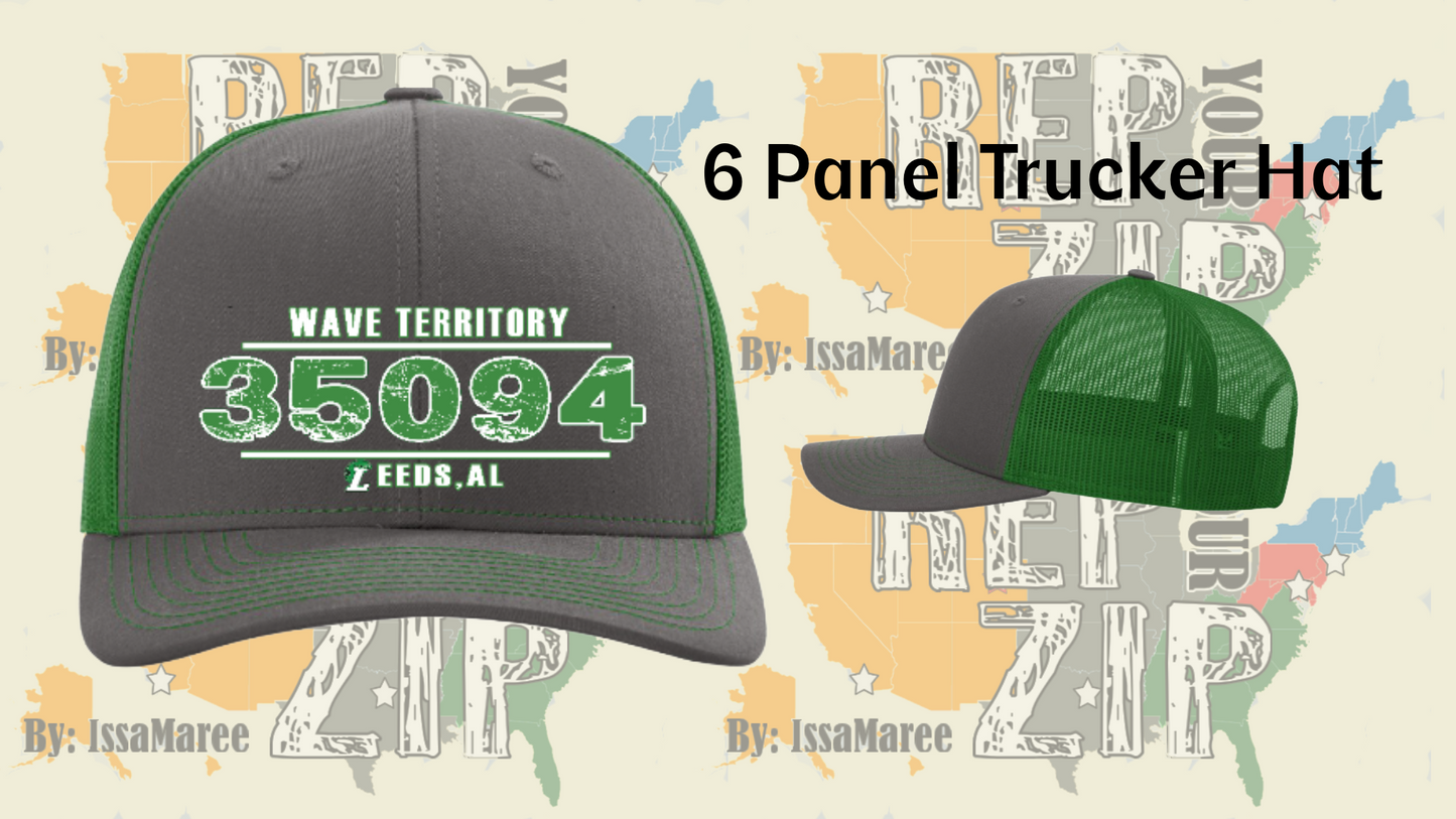 Rep Your Zip Trucker Hat "35094"
