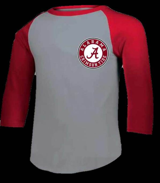 School Spirit Baseball Tshirt - Roll Tide