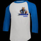 School Spirit Baseball Tshirt - Demopolis, Blue Heat
