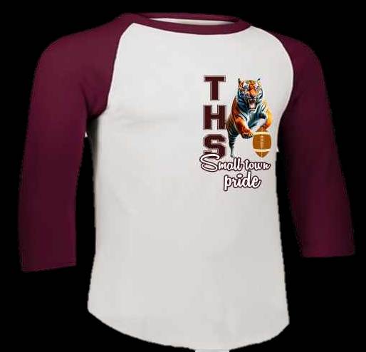 School Spirit Baseball Tshirt - Thomasville High 1