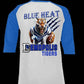 School Spirit Baseball Tshirt - Demopolis, Blue Heat