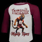 School Spirit Baseball Tshirt - Thomasville High 2