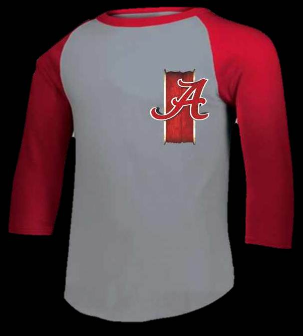 School Spirit Baseball Tshirt - Roll Tide