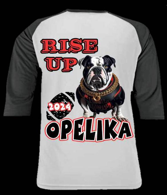 School Spirit Baseball Tshirt - Opelika High 2