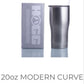 20 oz curved tumbler